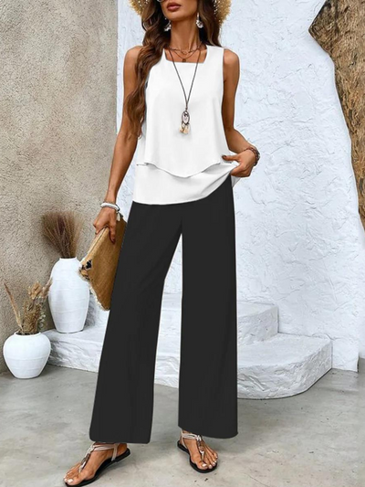 Alba | Stylish Floral Top | Trouser Set
