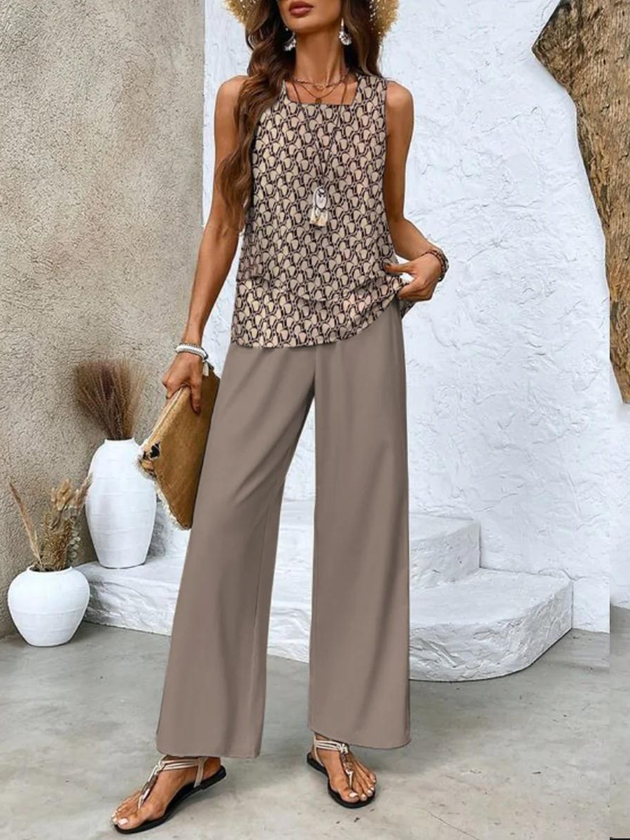 Alba | Stylish Floral Top | Trouser Set