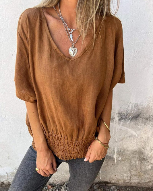 Ramia | Seaside V-Neck Tee