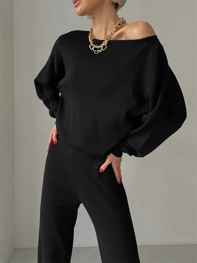 Sophie | Chic Winter Knit Monochrome Set