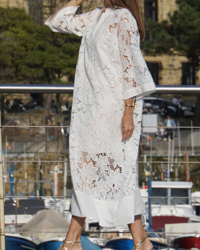 Isabella | Elegant Flowing Lace Dress