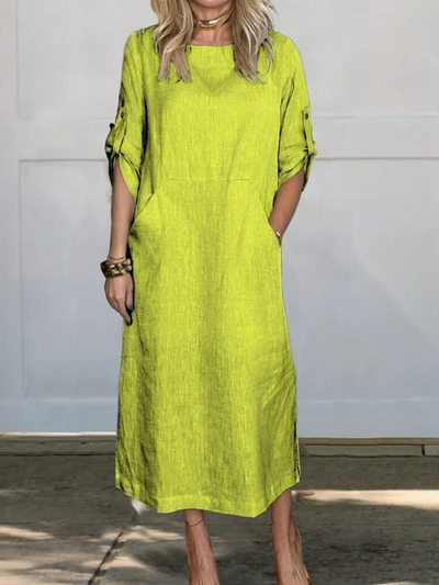 Sophie | Stylish Linen Dress with Pockets
