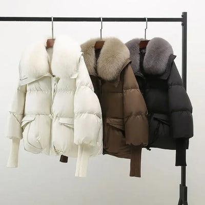 Sophia | Elegant Winter Coat with Plush Fur Collar