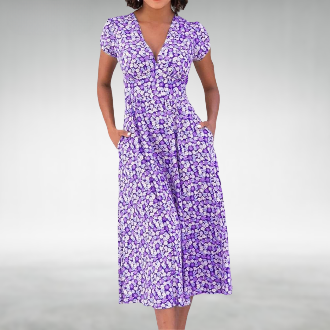 Joan | Elegant Summer Midi Dress
