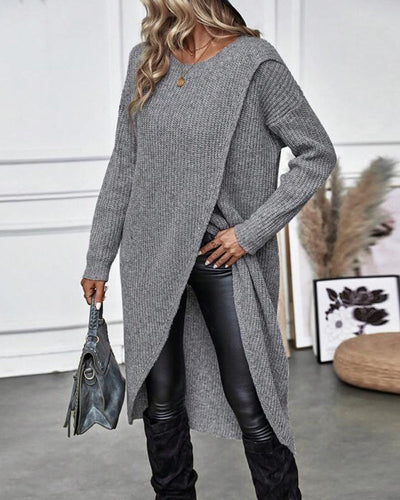 Addison | Cozy Asymmetrical Sweater Dress