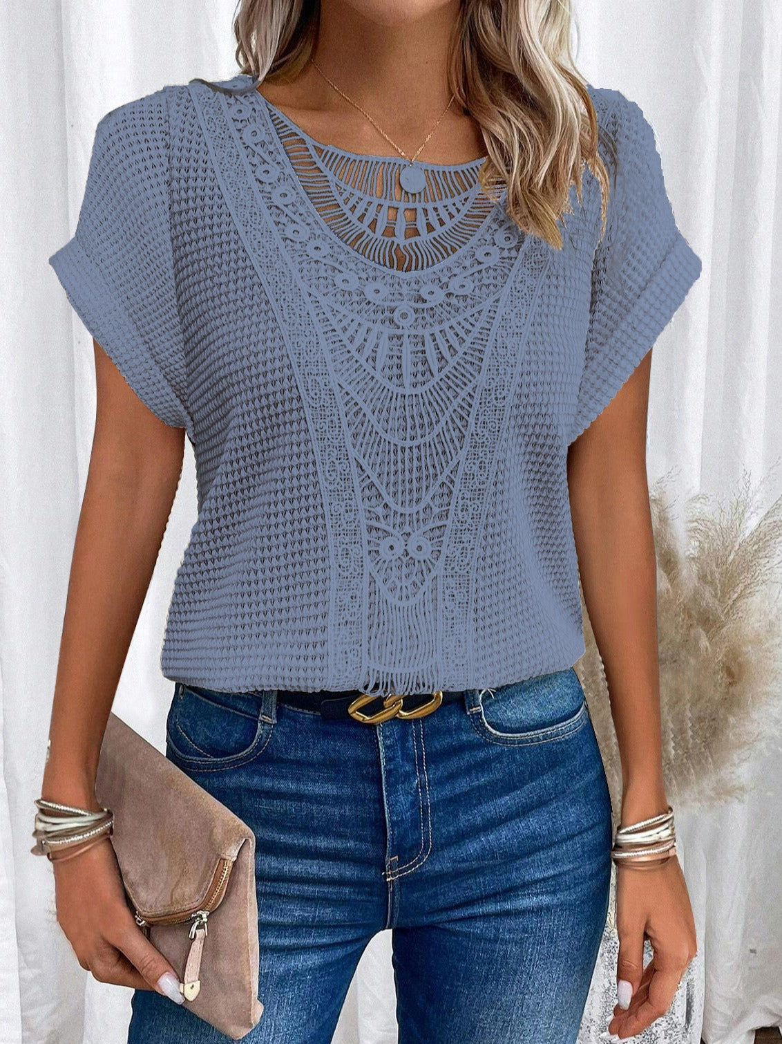 Clio | Elegant Knitted Top Featuring Exquisite Details