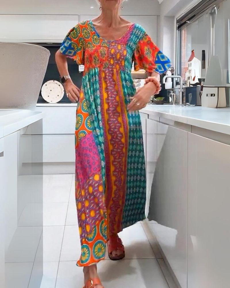 Melania | Colurful Bohemian Dress