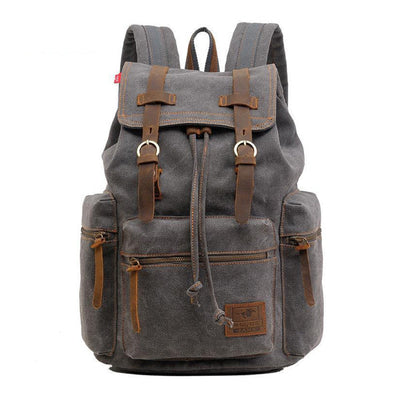 Emily | Retro Multi-Pocket Flap Backpack