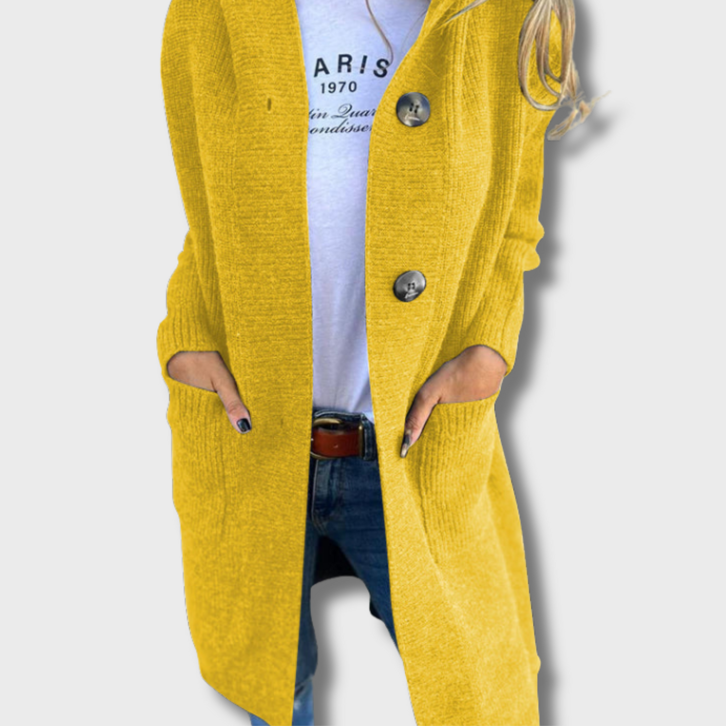 Olga | Elegant Long Knitted Cardigan