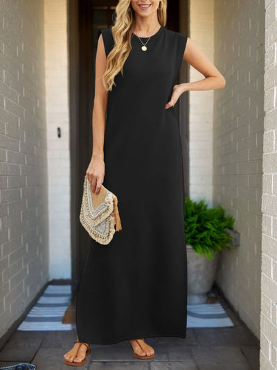 Sophia | Chic Linen Dress with Artisan Touches