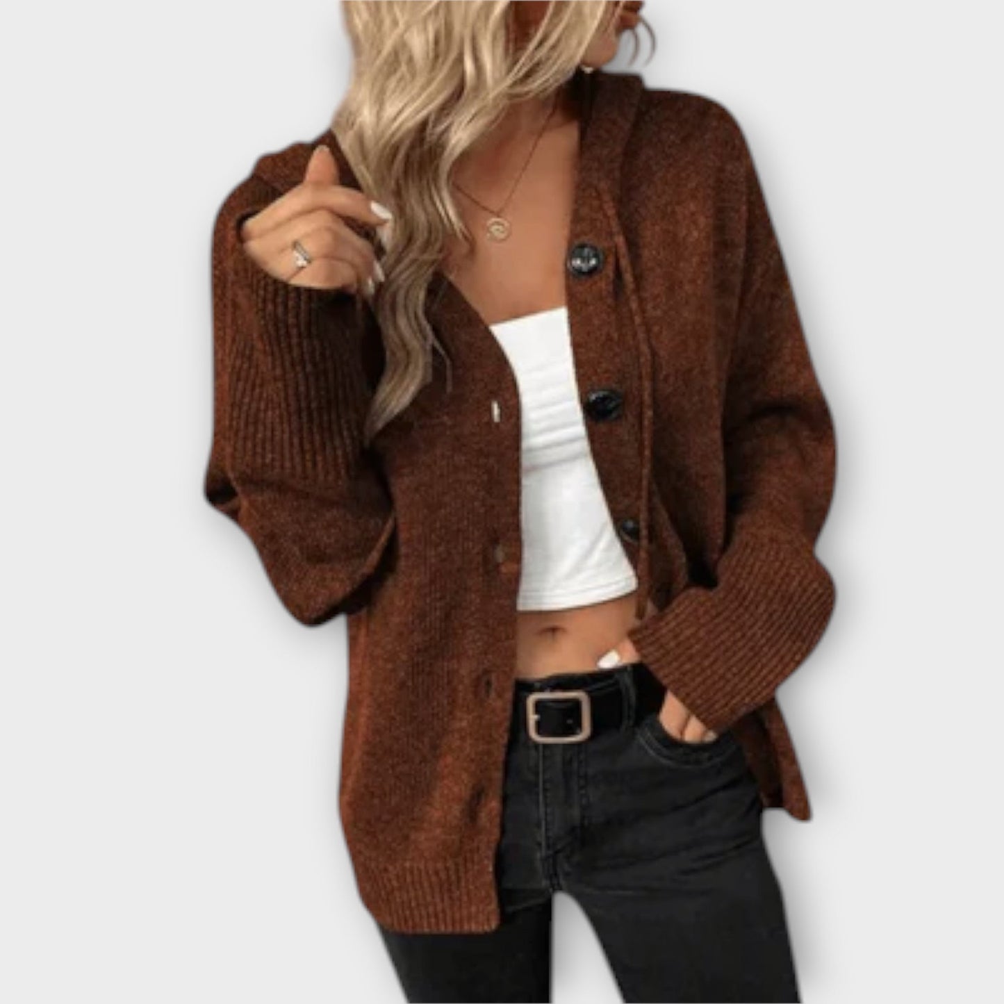 Ashley | Knitted Cardigan with Buttons