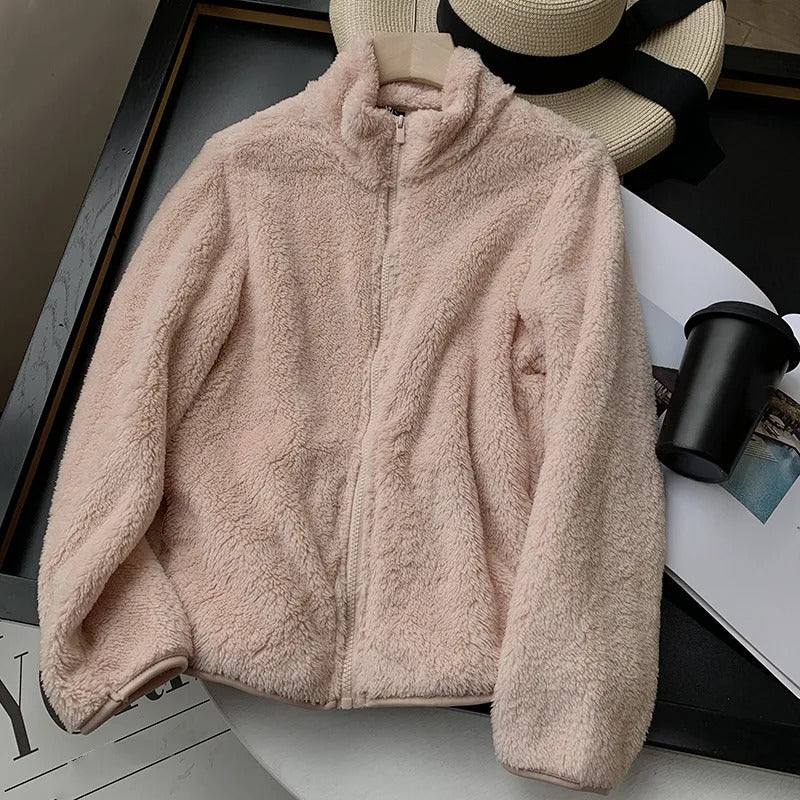 Riley | Snuggly Teddy Coat with Zip Closure