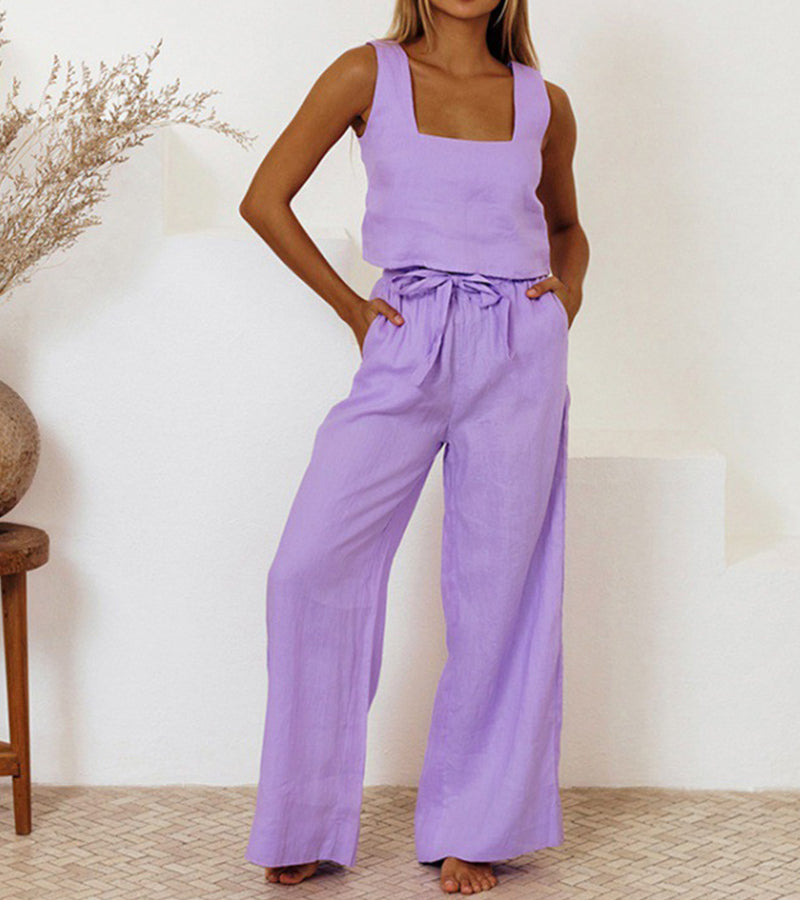 Sophie | Stylish Top and Wide-Leg Pants Ensemble