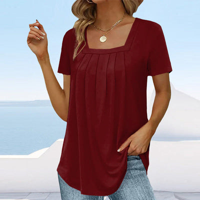 Brenda | Chic Pleated Blouse