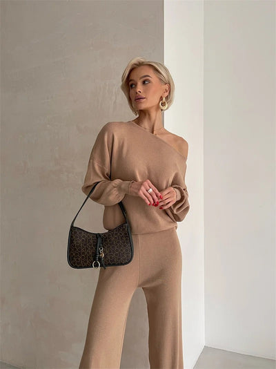 Sophie | Chic Winter Knit Monochrome Set