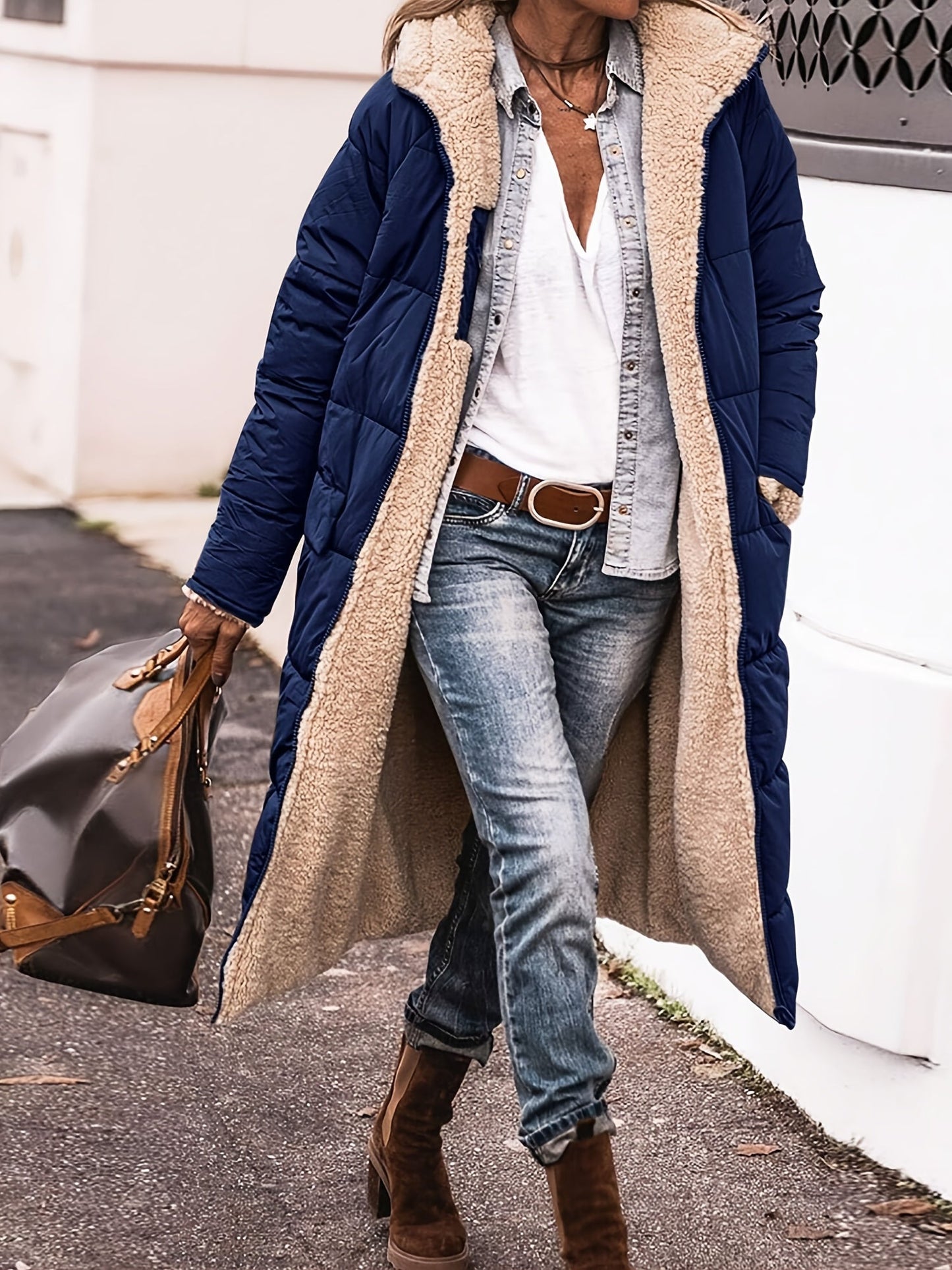 Sophia | Long Puffer Warm Coat Hooded