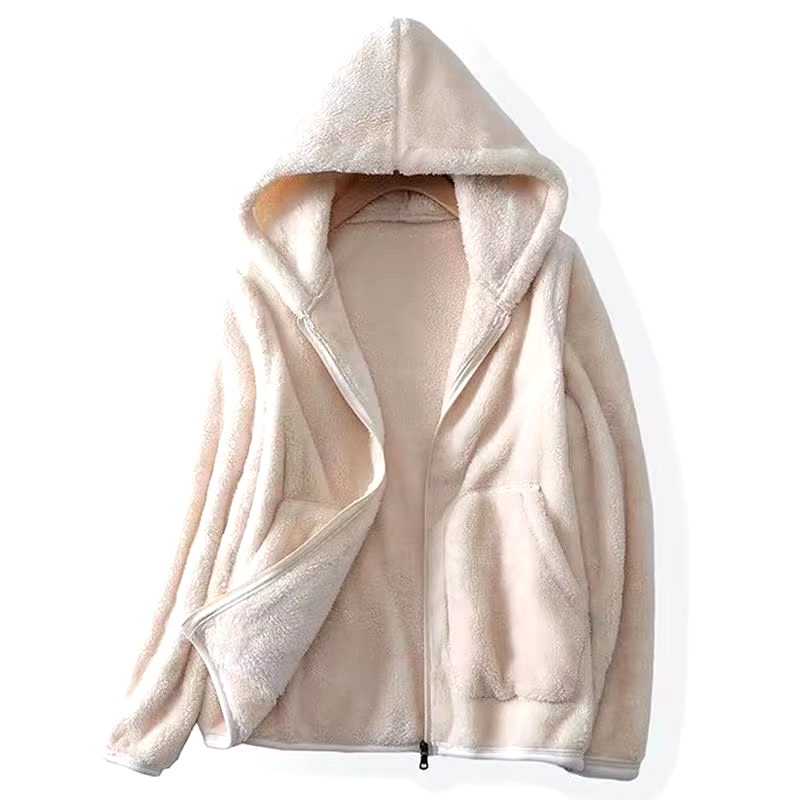 Avery | Ultra Cozy Coral Fleece Hoodie