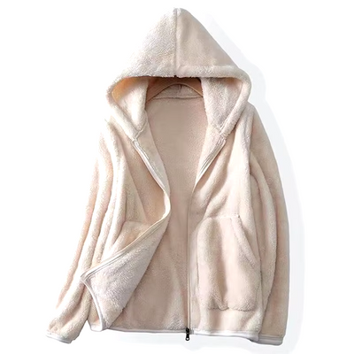 Avery | Ultra Cozy Coral Fleece Hoodie