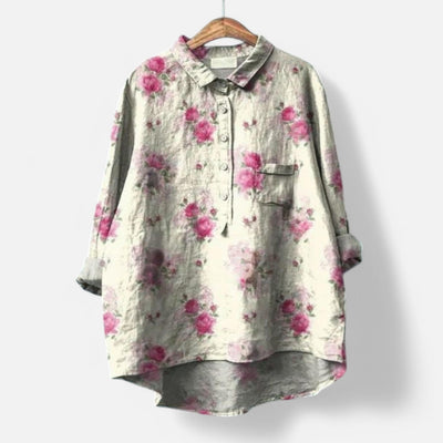 Kiara | Chic Floral Loose Fit Blouse