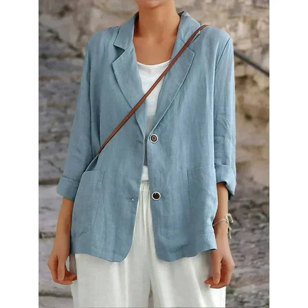 Valeria | Lightweight Blazer with Rolled Sleeves