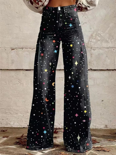 Sophia | High Waisted Wide Leg Trousers