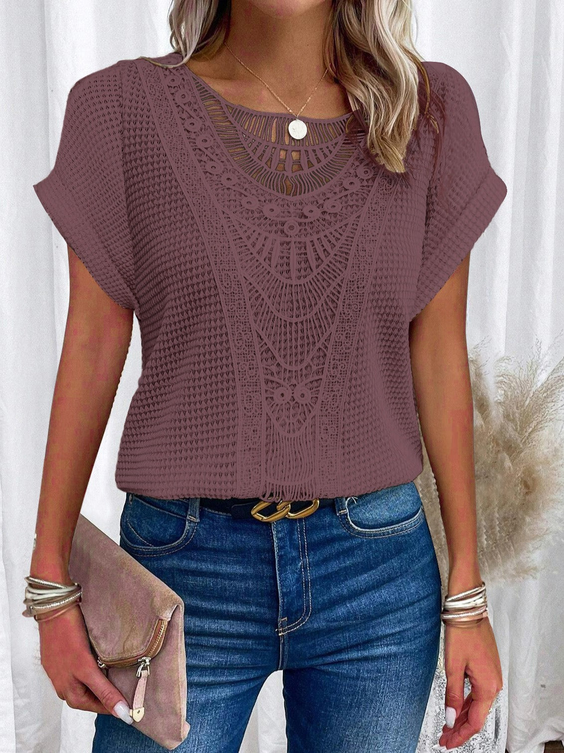 Clio | Elegant Knitted Top Featuring Exquisite Details