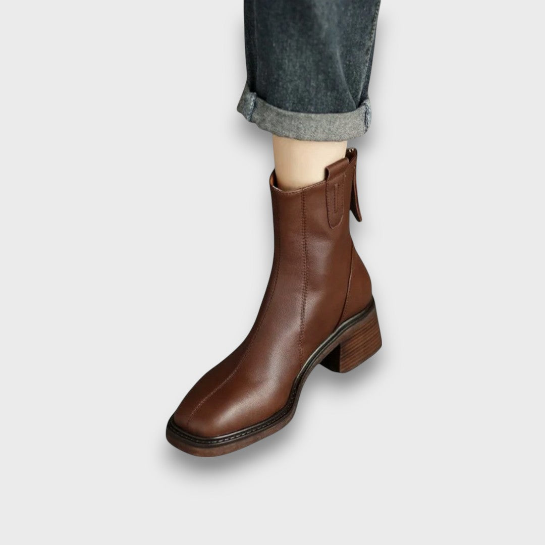 Fien | Classic Leather Ankle Boots