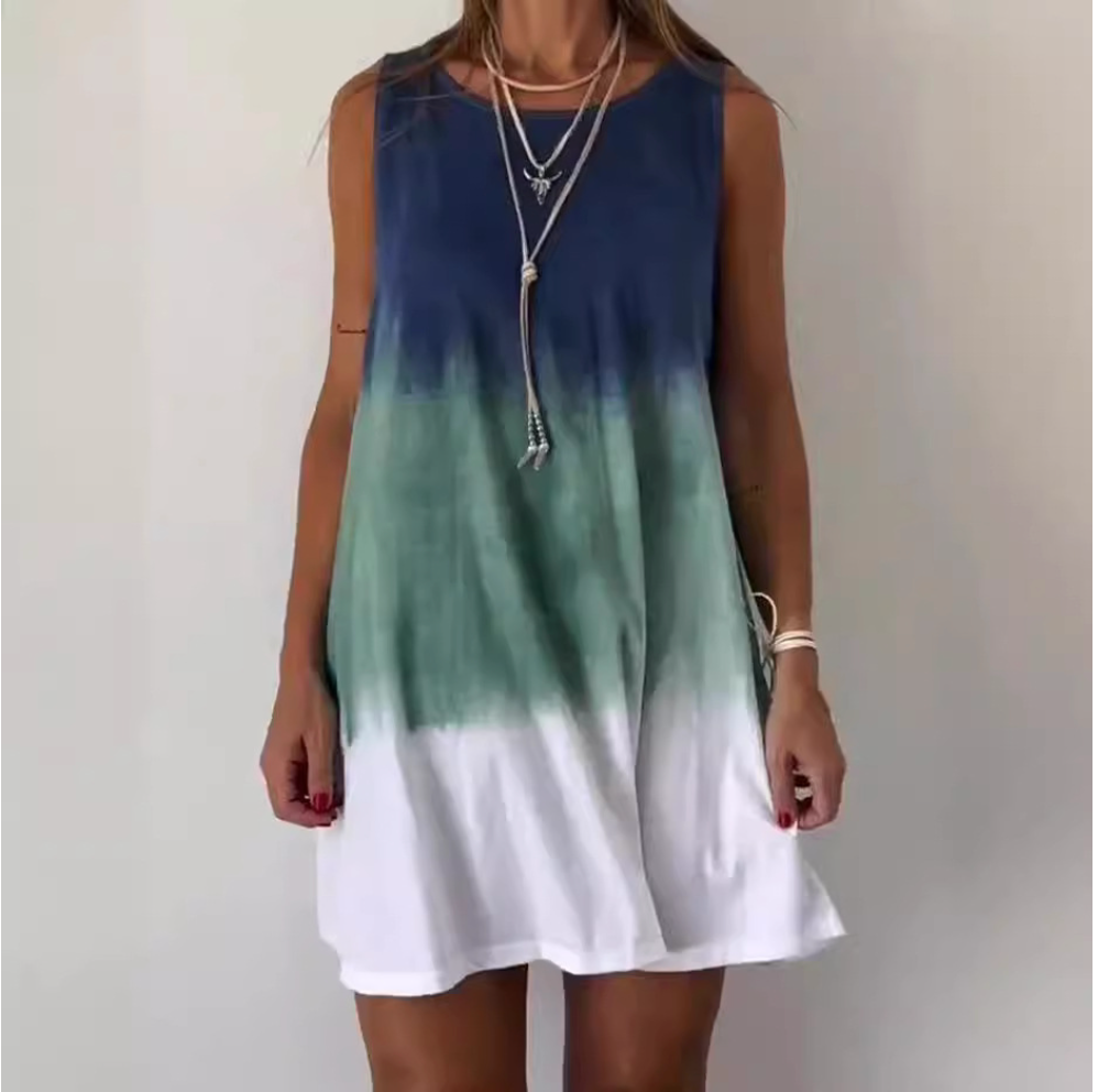 Josie | Gradient Tie Dye Print Mini Dress