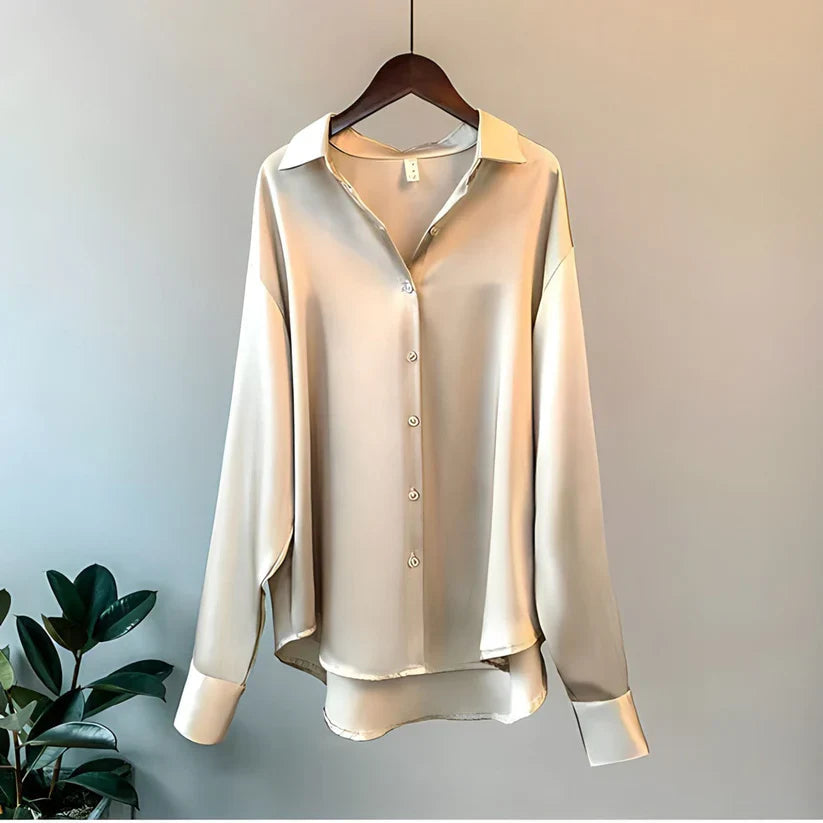 Sienna | Luxe Silk Blouse with Soft Flow