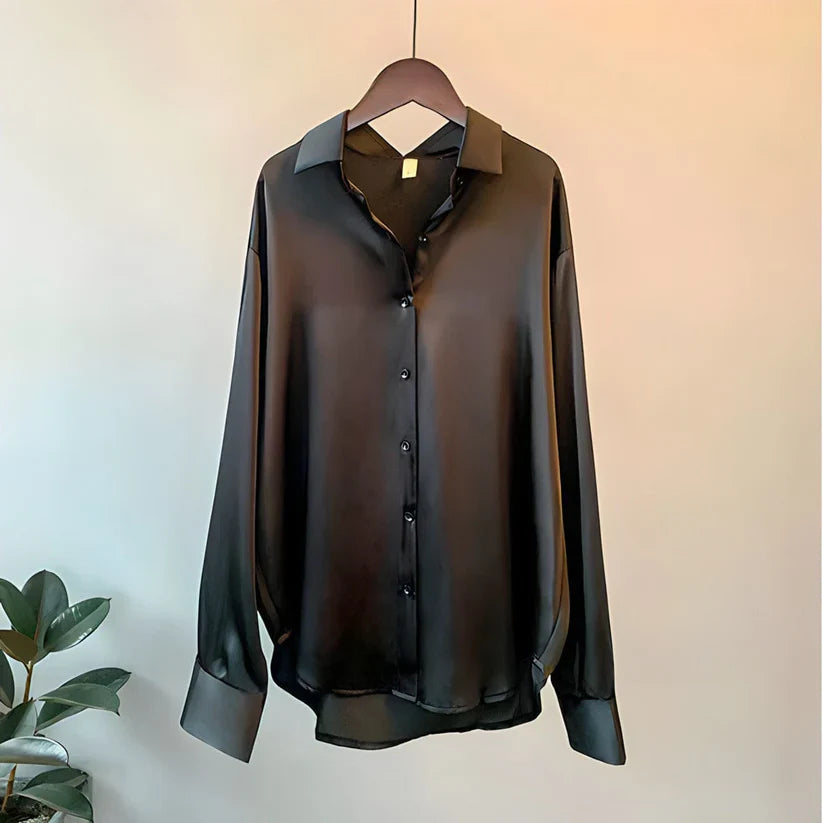 Sienna | Luxe Silk Blouse with Soft Flow