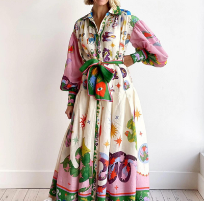 Claudia | Airy Volume Dress with Gentle Tummy Coverage