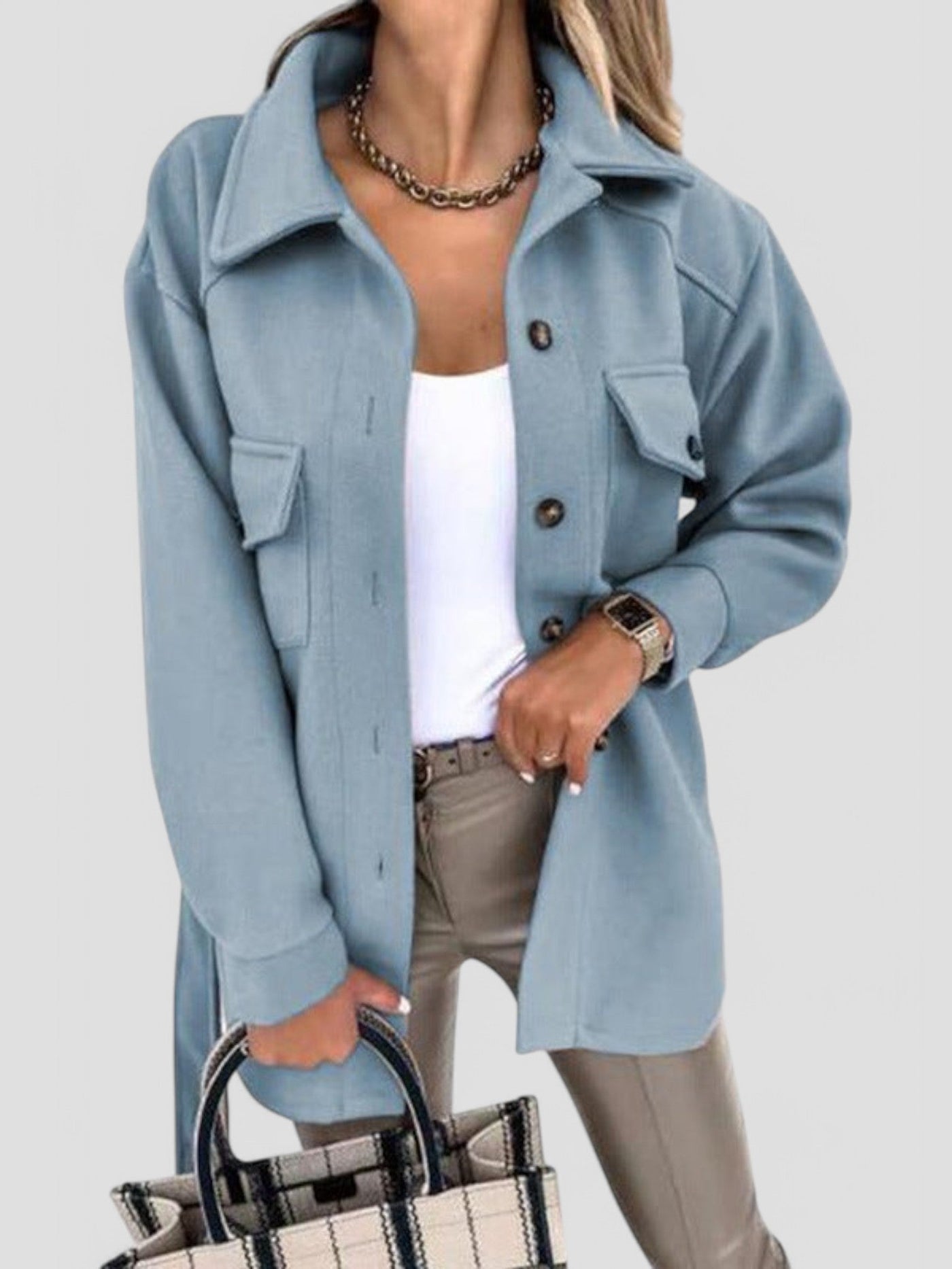 Emily | Stylish Summer Jacket with button closure