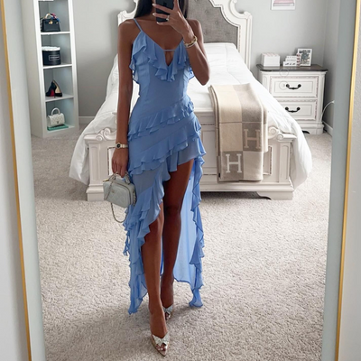Zephyra | Luxe Irregular Tassel Maxi Dress