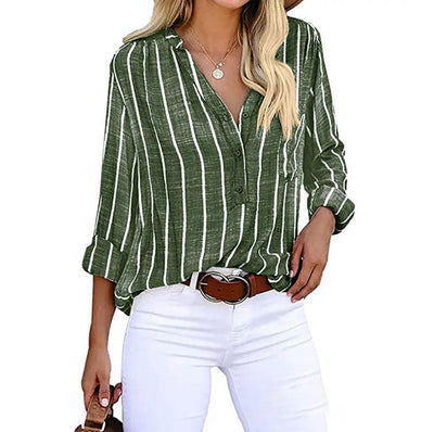 Emily | Chic Striped Blouse