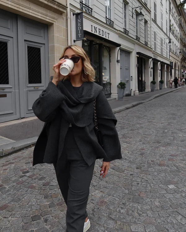 Avery | Elegant Luxe Cape Coat