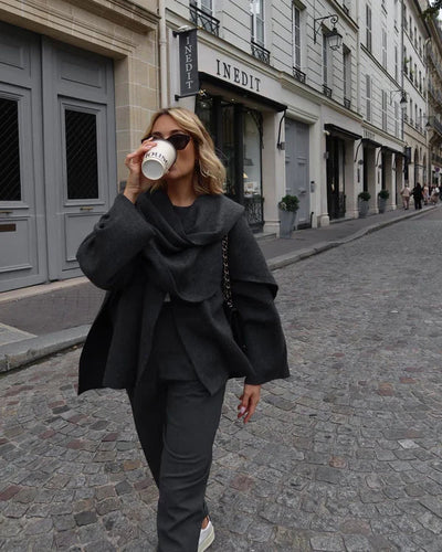 Avery | Elegant Luxe Cape Coat