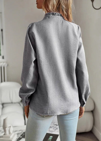 Alice | Ruffled Button-Up Blouse