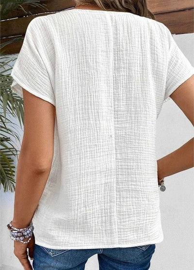 Jane | Cotton Linen Blouse for Effortless Elegance