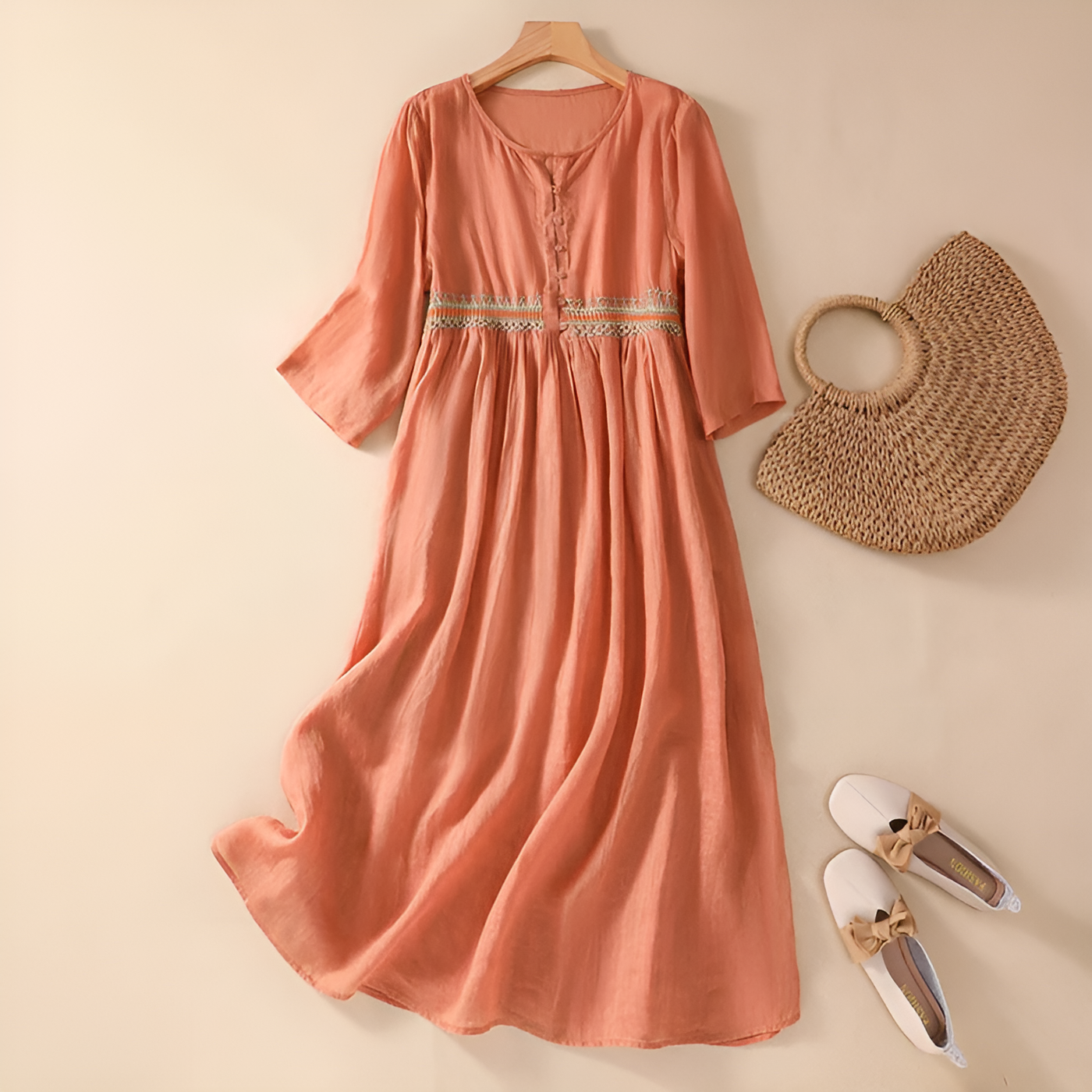 Sophia | Elegant Embroidered Dress