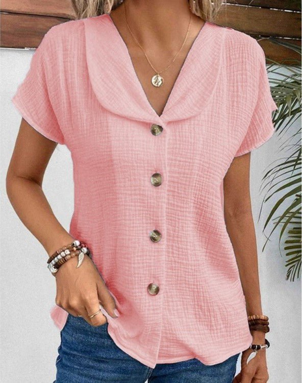 Sarah | Collared Butterfly Blouse