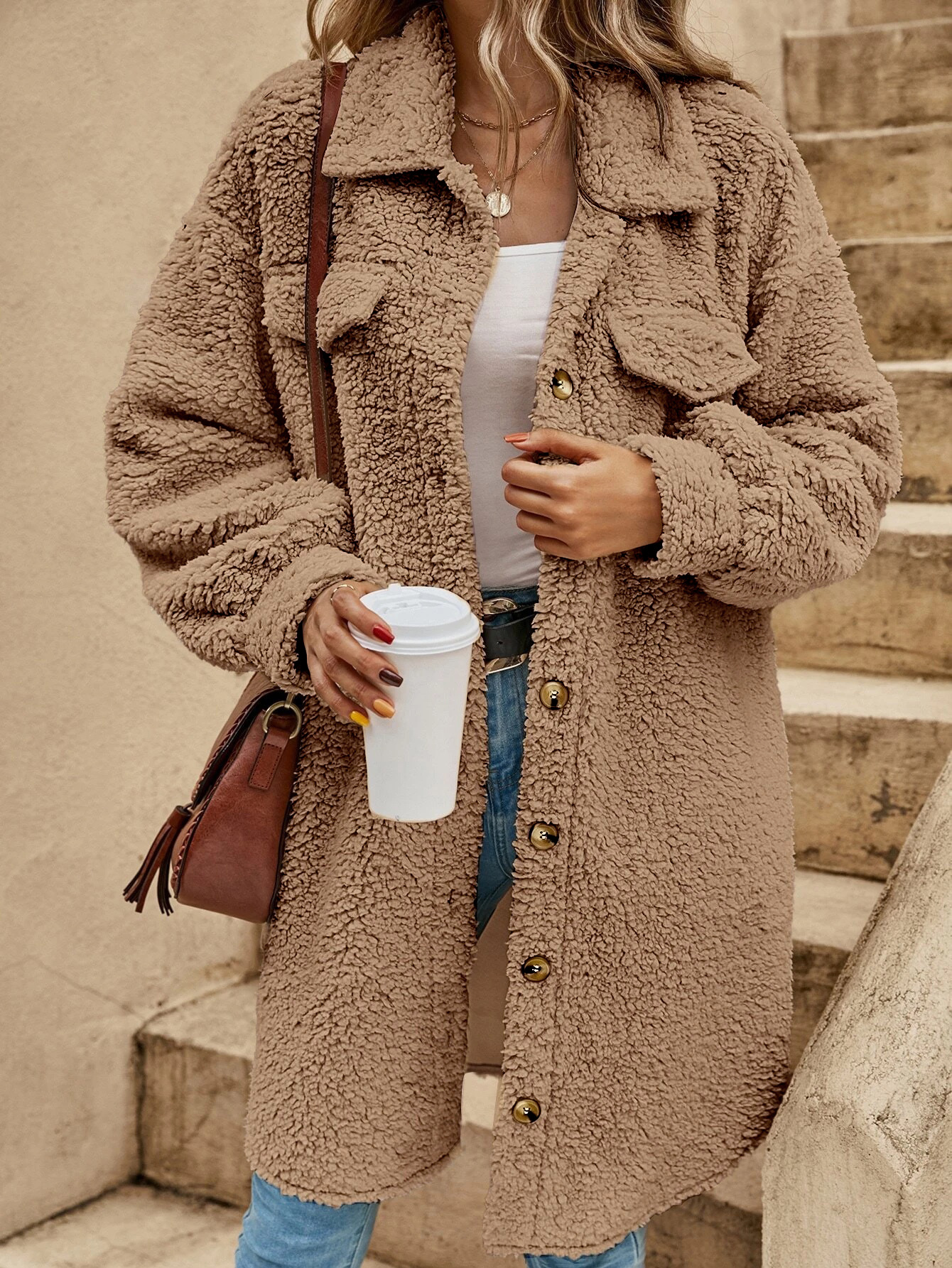Emily | Plush Teddy Coat