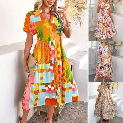 Fernanda | Breezy Floral Tiered Midi Dress
