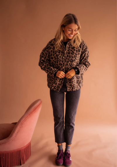 Leona | The Leopard Bomber Jacket