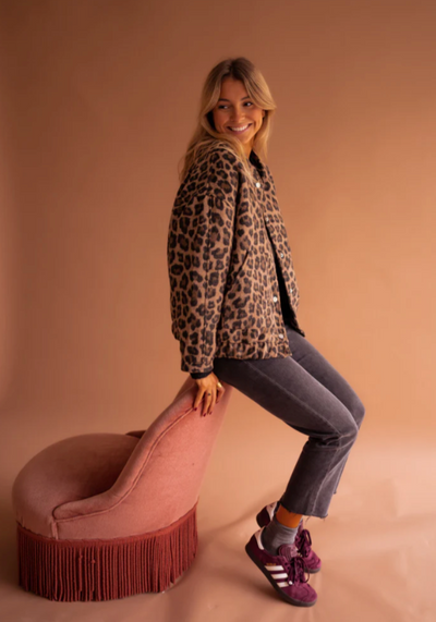 Leona | The Leopard Bomber Jacket
