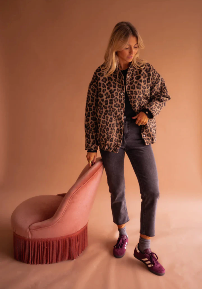 Leona | The Leopard Bomber Jacket