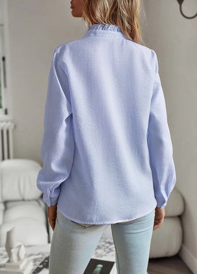 Alice | Ruffled Button-Up Blouse