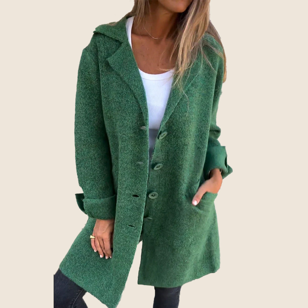 Marcelle | Chic Hooded Coat with Pockets