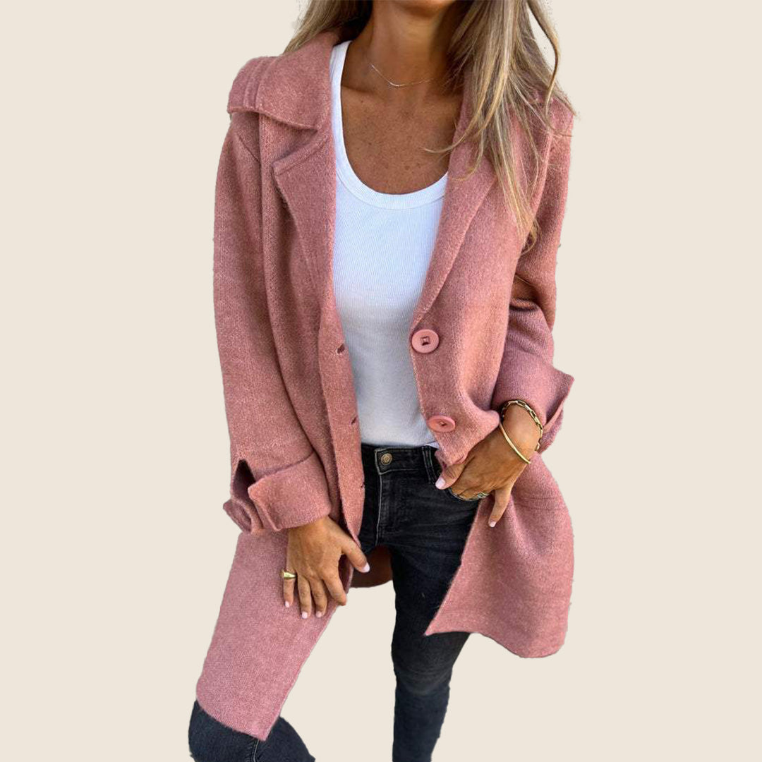 Marcelle | Chic Hooded Coat with Pockets