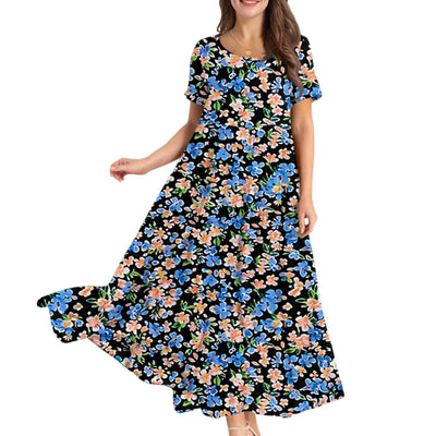 Sienna | Chic Contrasting Sleeve Maxi Dress
