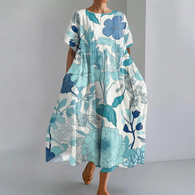 Marina | Chic Gradient Pocket Maxi Dress